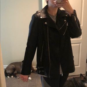 Bcbg faux leather jacket